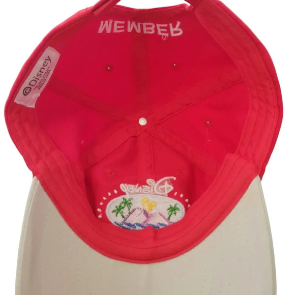 Disney Vacation Club Member Embroidered Baseball Cap, Red & Tan - Picture 4 of 5
